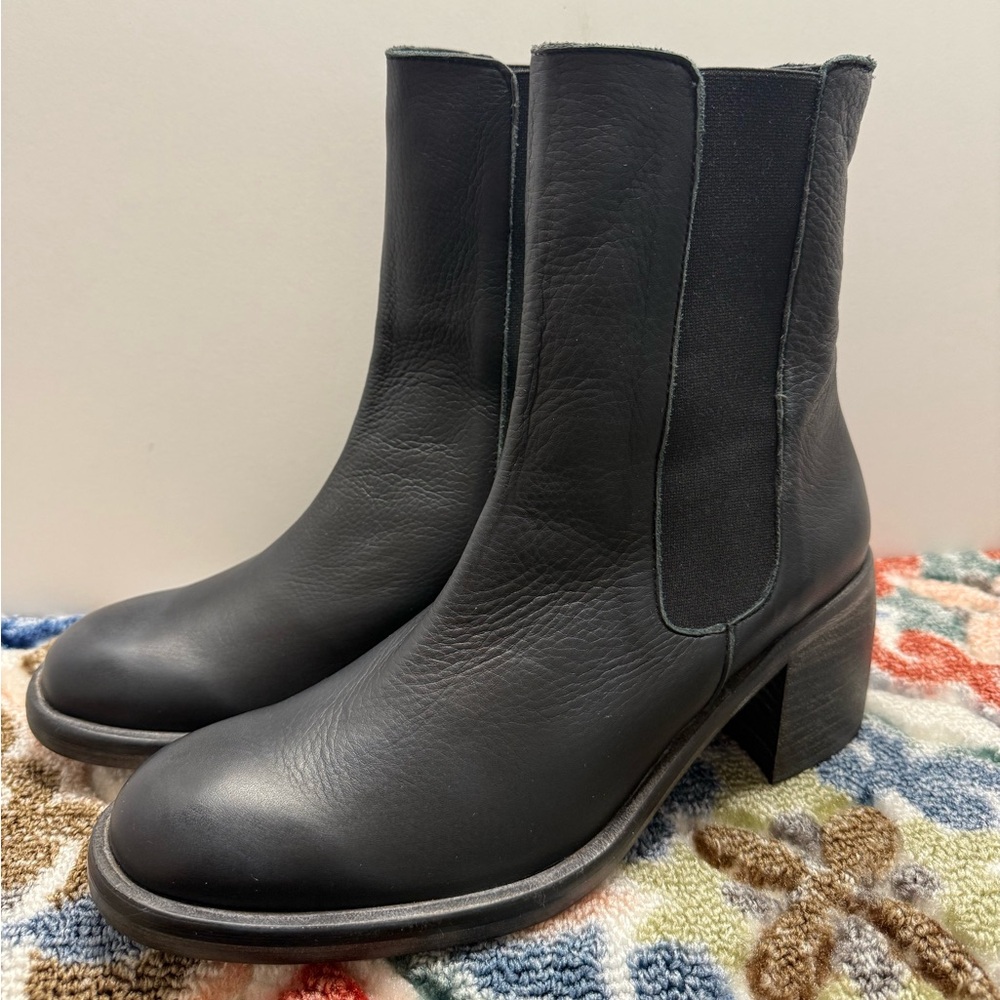 Free People Black Ankle Boots